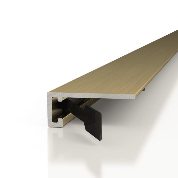 Плинтусы напольные Decaro Микроплинтус Microplinth Микроплинтус M15A Анодированный черный 300 — фото 8