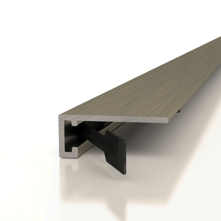Плинтусы напольные Decaro Микроплинтус Microplinth Микроплинтус M15A Анодированный черный 300 — фото 9