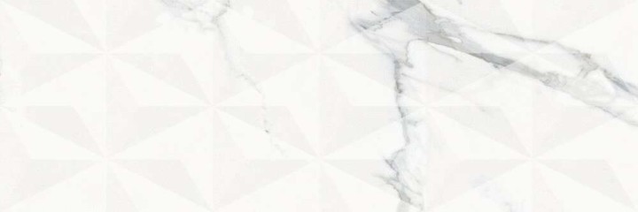 Dogma Плитка настенная Statuario Elegante Triangolo Shine Rettificato 30x90 — фото 4