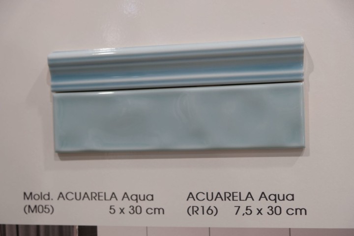 Бордюр El Barco Acuarela Mold Aqua 5x30 — фото 2
