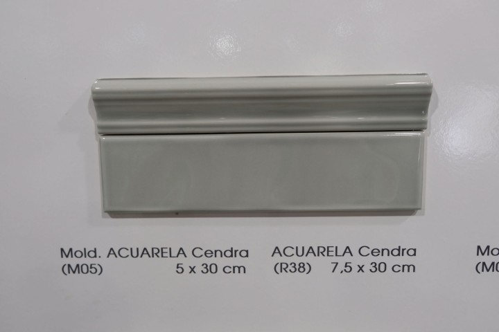 Бордюр El Barco Acuarela Mold Cendra 5x30 — фото 2