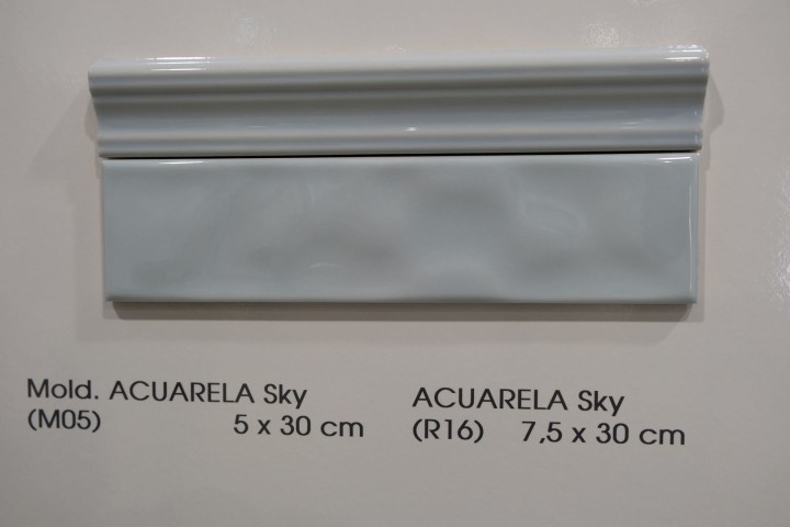 Бордюр El Barco Acuarela Mold Sky 5x30 — фото 2