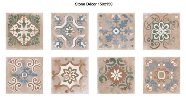 Декор Eletto Настенная плитка Cartagena Stone Decor 15х15