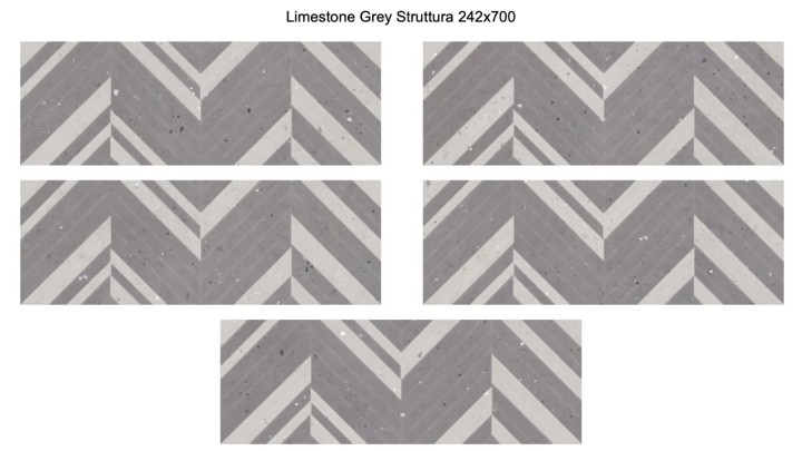 Настенная Плитка Eletto Ceramica 00-00108455 Limestone Grey Struttura 24.2х70 — фото 6
