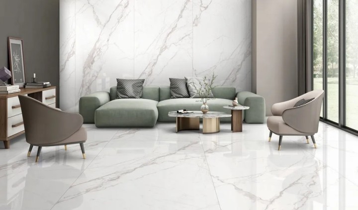 Лаппатированный Керамогранит Ennface ENMAR7001FL120280 Marble Carrara Bianco Full Lappato 120х280 — фото 4