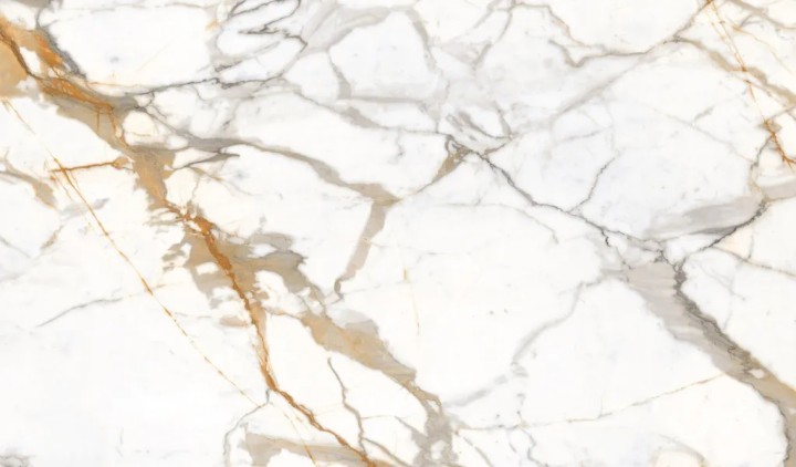 Лаппатированный Керамогранит Ennface ENMAR7003FL120280 Marble Calacatta Oro Full Lappato 120х280 серый / — фото 2