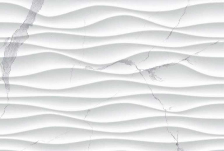 Настенная Eurotile Statuario White Плитка 9 SR 0105 Statuario Wave 27х40 — фото 4