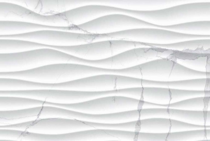 Настенная Eurotile Statuario White Плитка 9 SR 0105 Statuario Wave 27х40 — фото 5
