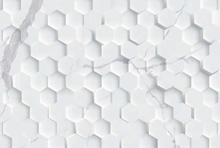 Настенная Eurotile Statuario White Плитка 9 SR 0205 Statuario Pixel 27х40 — фото 2