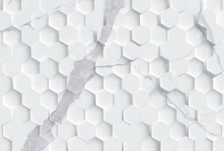 Настенная Eurotile Statuario White Плитка 9 SR 0205 Statuario Pixel 27х40 — фото 11