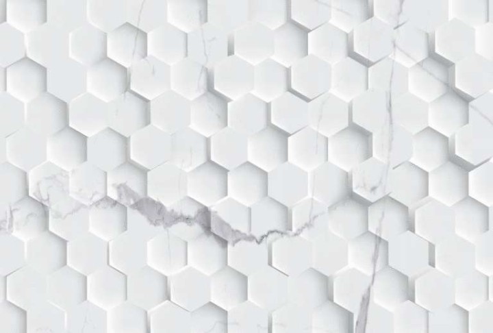 Настенная Eurotile Statuario White Плитка 9 SR 0205 Statuario Pixel 27х40 — фото 3