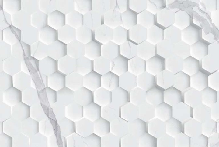 Настенная Eurotile Statuario White Плитка 9 SR 0205 Statuario Pixel 27х40 — фото 4