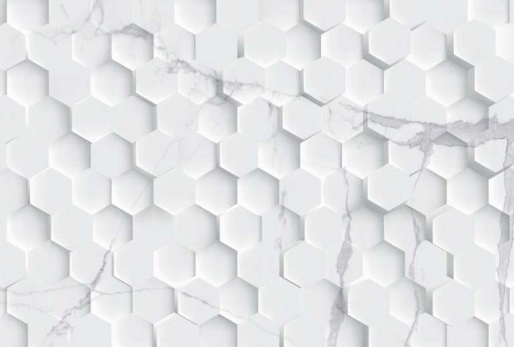 Настенная Eurotile Statuario White Плитка 9 SR 0205 Statuario Pixel 27х40 — фото 6