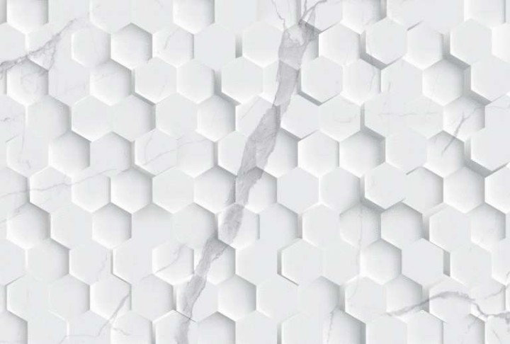 Настенная Eurotile Statuario White Плитка 9 SR 0205 Statuario Pixel 27х40 — фото 7