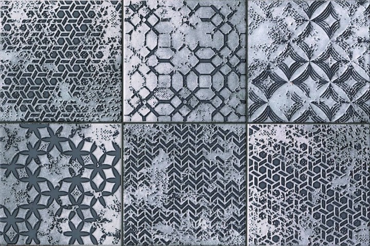 Декор Fap Firenze Heritage H. Formella Grigia Ins.Mix 6 40x60