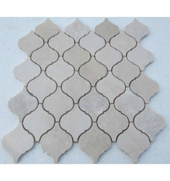 Мраморная FK Marble Arabesco Crema Nova 62x74 каменная мозаика — фото 2