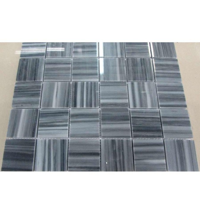 Мраморная FK Marble Classic Mosaic Line Grey 48 30х30 — фото 2