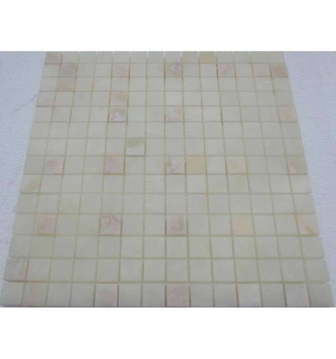 Мраморная FK Marble Classic Mosaic Белый полированный оникс White Onyx 20-10P 30x30 — фото 2