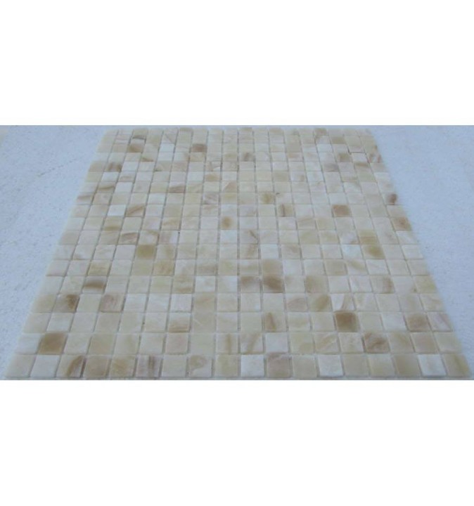 Мраморная FK Marble Classic Mosaic Мозаика из оникса полированная Caramel Onyx 15-4P мозаика из оникса 30x30 — фото 3
