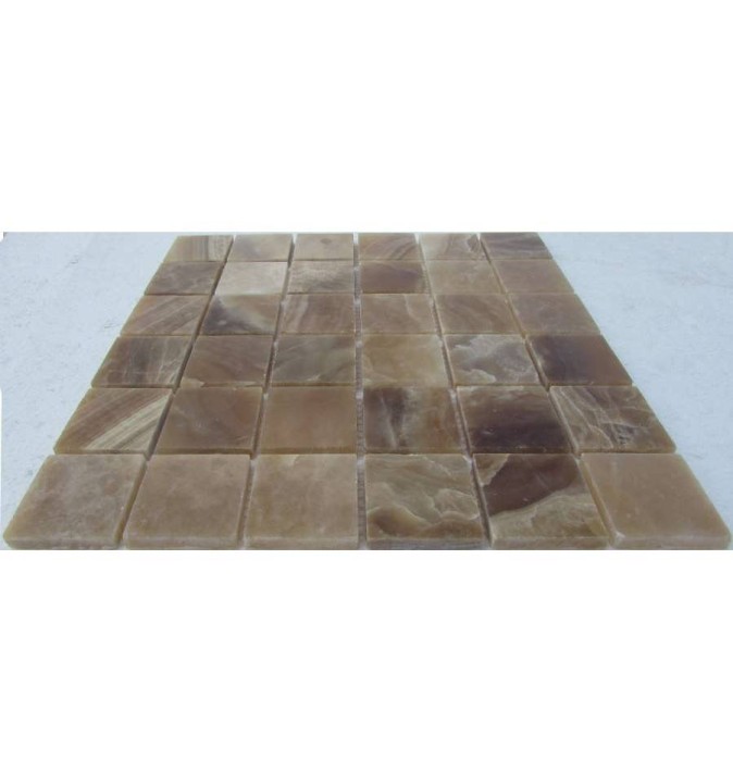 Мраморная FK Marble Classic Mosaic Мозаика из оникса полированная Caramel Onyx 48-8P мозаика из оникса 30x30 — фото 3
