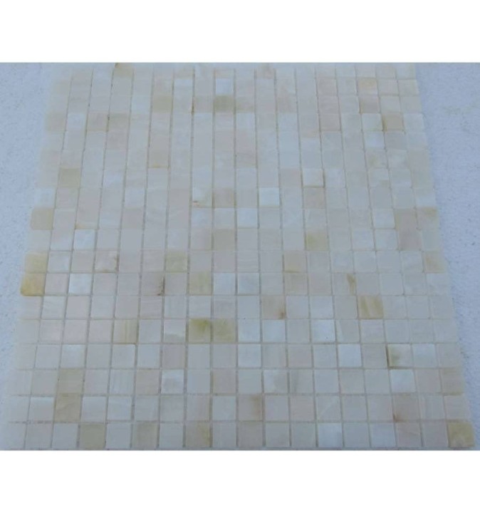 Мраморная FK Marble Classic Mosaic Мозаика из оникса полированная White Onyx 15-6P мозаика из оникса 30x30 — фото 2