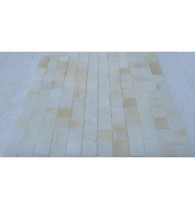 Мраморная FK Marble Classic Mosaic Мозаика из оникса полированная White Onyx 23-6P мозаика из оникса 30x30 — фото 3