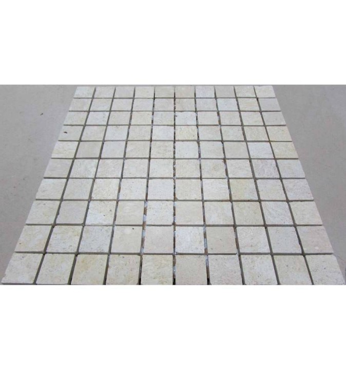 Мраморная FK Marble Classic Mosaic Мозаика из травертина шлифованная Travertine 30-7M 31,5x31,5 — фото 3