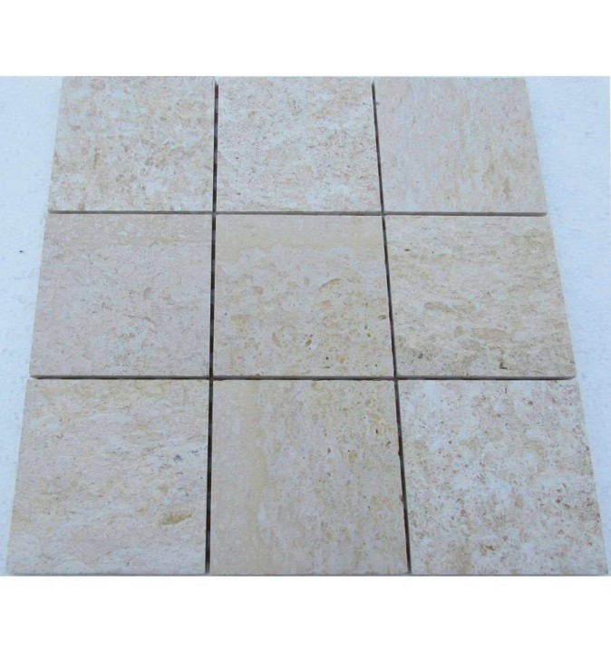 Мраморная FK Marble Classic Mosaic Мозаика из травертина состаренная Travertine 100-7T 30x30 — фото 2