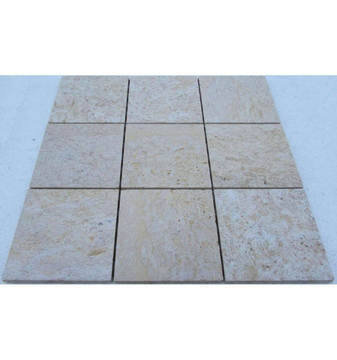 Мраморная FK Marble Classic Mosaic Мозаика из травертина состаренная Travertine 100-7T 30x30 — фото 3