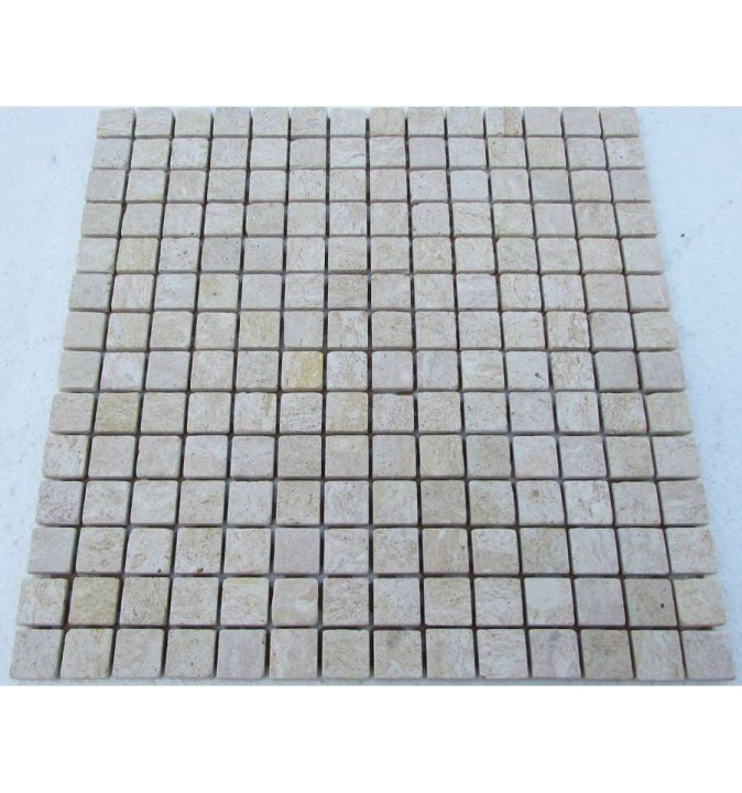 Мраморная FK Marble Classic Mosaic Мозаика из травертина состаренная Travertine 20-7T 30x30 — фото 2
