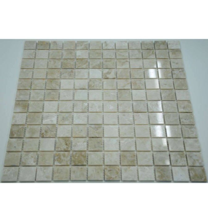 FK Marble Classic Mosaic Мраморная полированная мозаика Cappucino Beige 23-4P 30x30 — фото 2