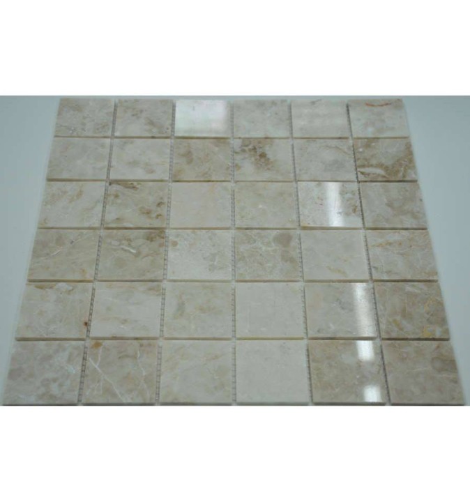 FK Marble Classic Mosaic Мраморная полированная мозаика Cappucino Beige 48-4P 30x30 — фото 2