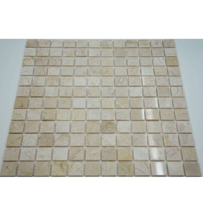 FK Marble Classic Mosaic Мраморная полированная мозаика Crema Nova 23-4P 30x30 — фото 2