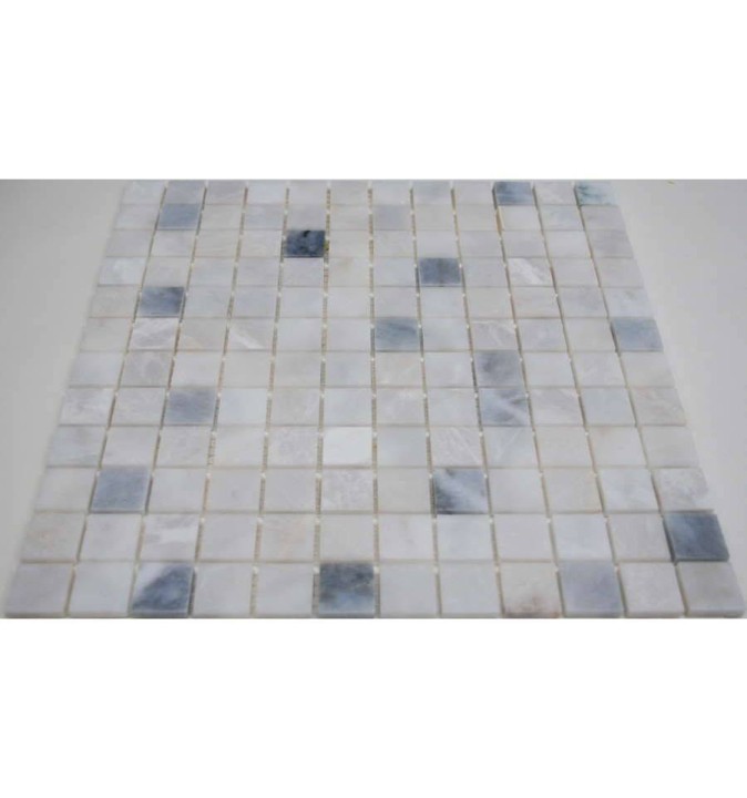 FK Marble Classic Mosaic Полированная мраморная мозаика Blue Grey Jade 23-6P 30x30 — фото 3