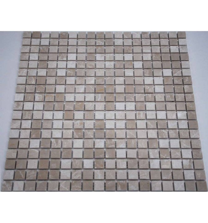 FK Marble Classic Mosaic Полированная мраморная мозаика Crema Marfil 15-6P 30x30 — фото 2