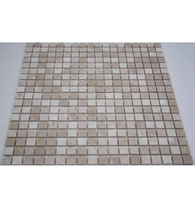 FK Marble Classic Mosaic Полированная мраморная мозаика Crema Marfil 15-6P 30x30 — фото 3