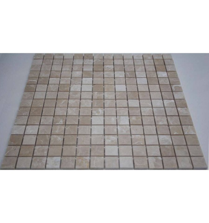FK Marble Classic Mosaic Полированная мраморная мозаика Crema Marfil 20-6P 30x30 — фото 3