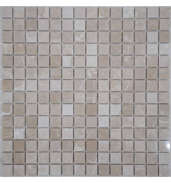 FK Marble Classic Mosaic Полированная мраморная мозаика Crema Marfil 20-6P 30x30 — фото 4