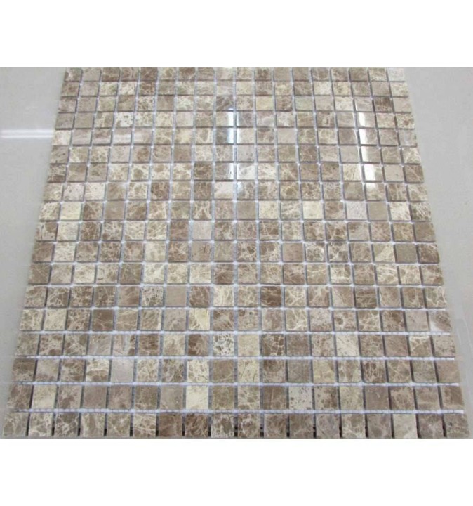 FK Marble Classic Mosaic Полированная мраморная мозаика Emperador Light 15-4P 30x30 — фото 2