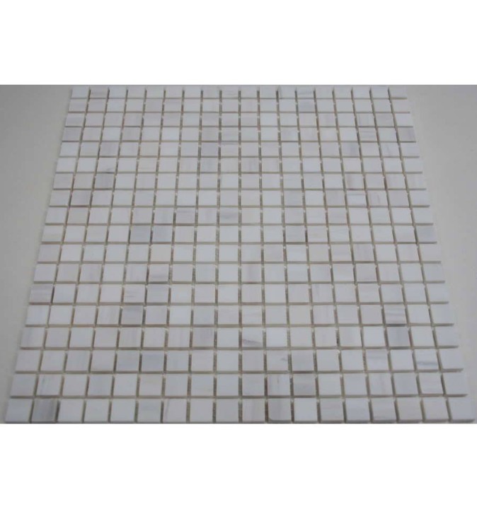FK Marble Classic Mosaic Полированная мраморная мозаика White Dolomite 15-6P 30x30 — фото 2