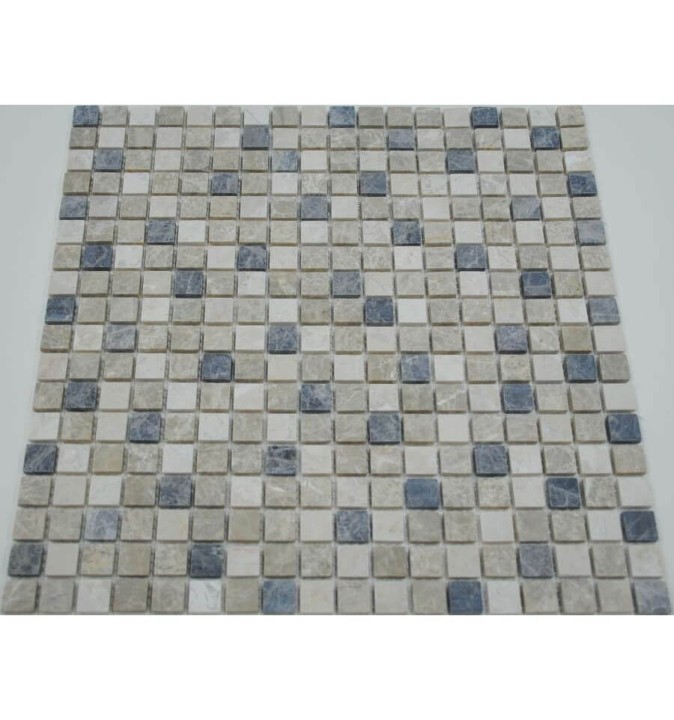 FK Marble Mix Mosaic Мраморная состаренная мозаика Mix Emperador 15-4T 30x30 — фото 2