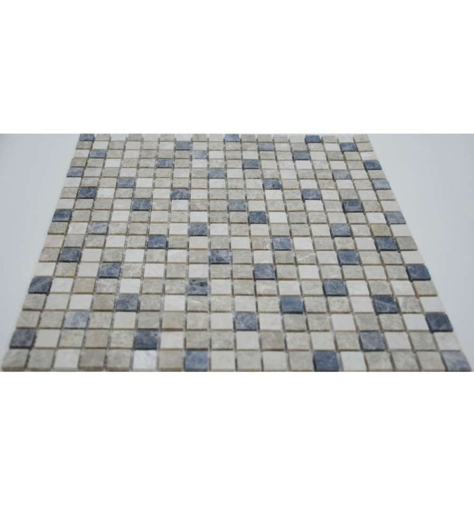 FK Marble Mix Mosaic Мраморная состаренная мозаика Mix Emperador 15-4T 30x30 — фото 3