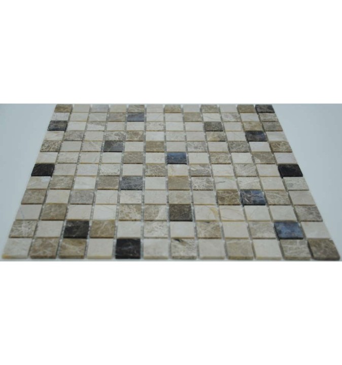 FK Marble Mix Mosaic Мраморная состаренная мозаика Mix Emperador 23-4T 30x30 — фото 3