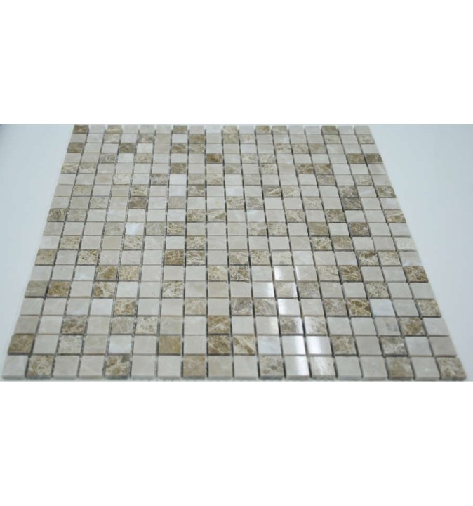 Мраморная FK Marble Mix Mosaic Смесь из мраморной полированной мозаике Mix Cream 15-4P 30x30 — фото 3