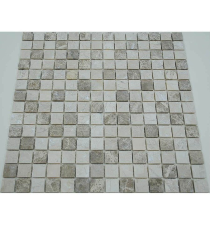 Мраморная FK Marble Mix Mosaic Смесь из мраморной состаренной мозаике Mix Cream 20-4T 30x30 — фото 2