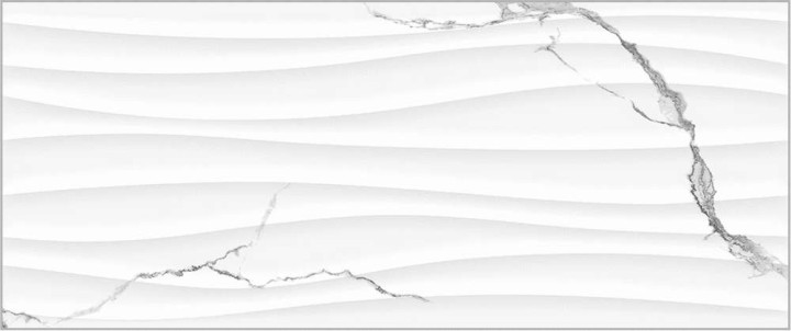 Global Tile Плитка настенная Arto Белая рельеф 25х60 — фото 3