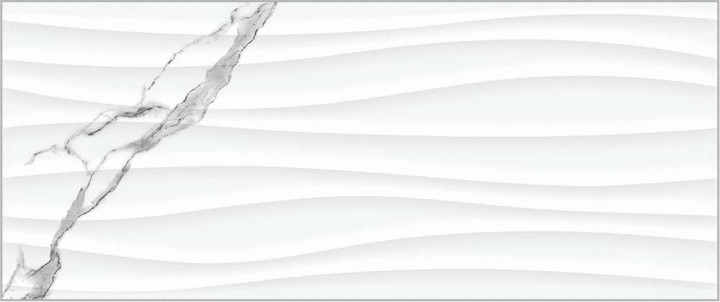 Global Tile Плитка настенная Arto Белая рельеф 25х60 — фото 4