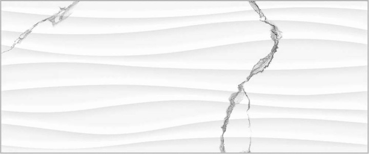 Global Tile Плитка настенная Arto Белая рельеф 25х60 — фото 7