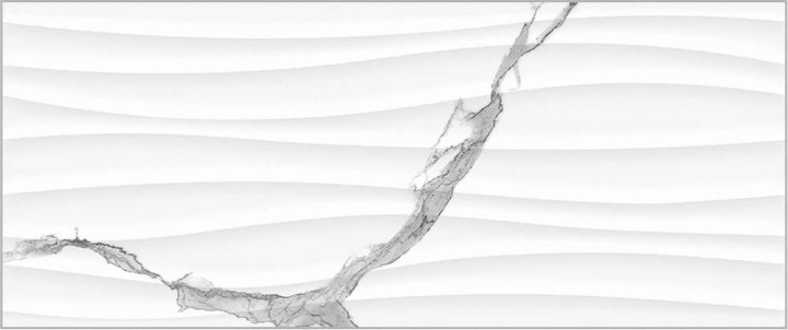 Global Tile Плитка настенная Arto Белая рельеф 25х60 — фото 8