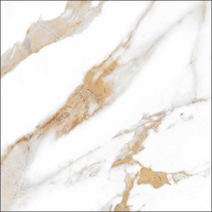 Global Tile Керамогранит Calacatta Royal Белый Матовый 60x60 — фото 12